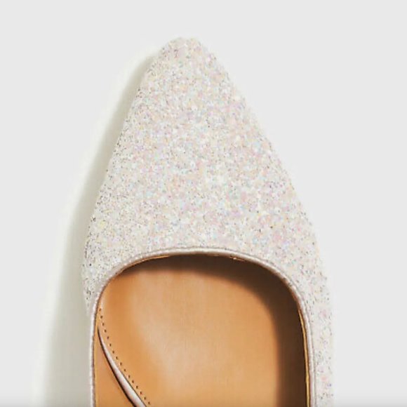 🚨 50% OFF BUNDLES! ENDS 12/7 🚨 NWOT J.Crew Factory Glitter slingback block heels - Picture 2 of 2